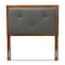 Baxton Studio Abner Transitional Dark Grey Fabric Upholstered and Walnut Brown Finished Wood Headboard-Twin 191-11526-ZORO - alternate 4
